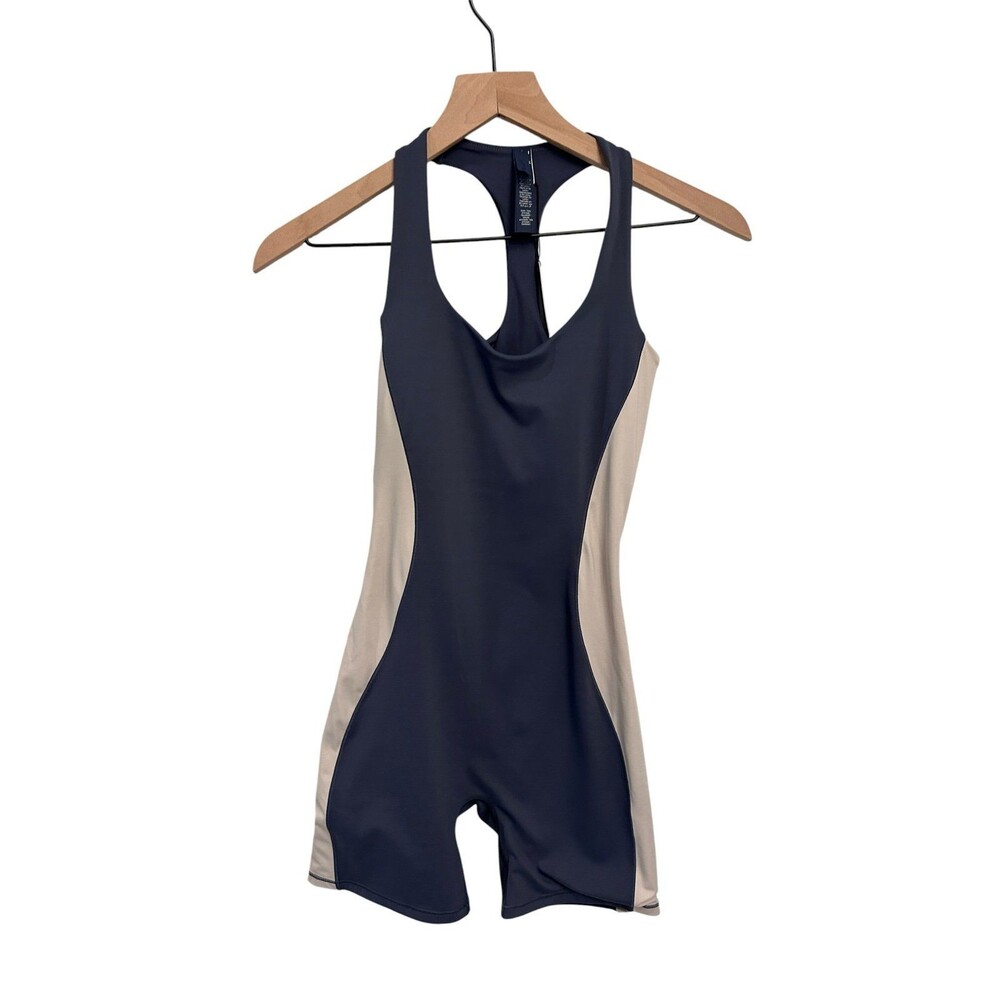 Nike Skims Matte Shine Mix Racerback One Piece Deep Royal Stone XS New